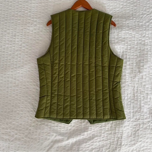 Aime Leon Dore Green Puffer Vest Twill - Picture 2 of 6